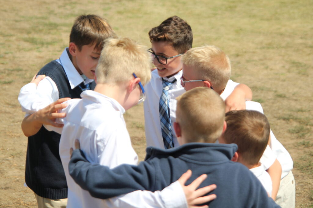 Scholars engaged in learning at Colorado Classical School
